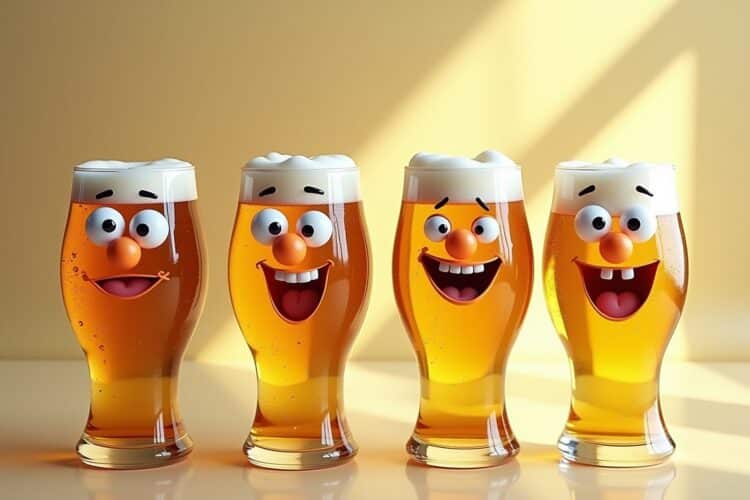 13 witzige Biergläser für gute Laune